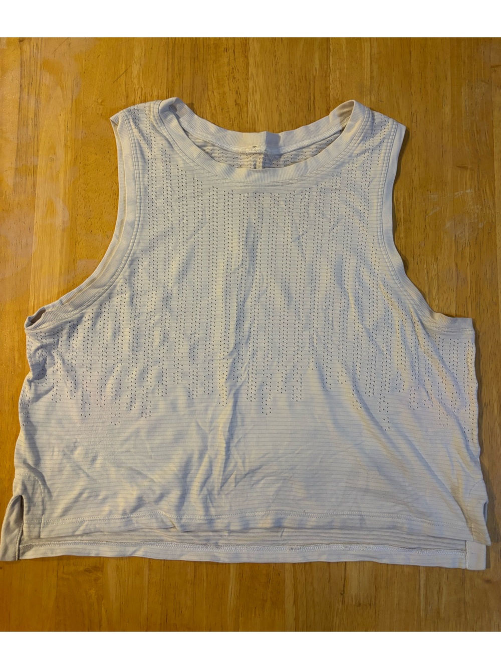 Women’s Lululemon Sleeveless Perforated Tank Top - White